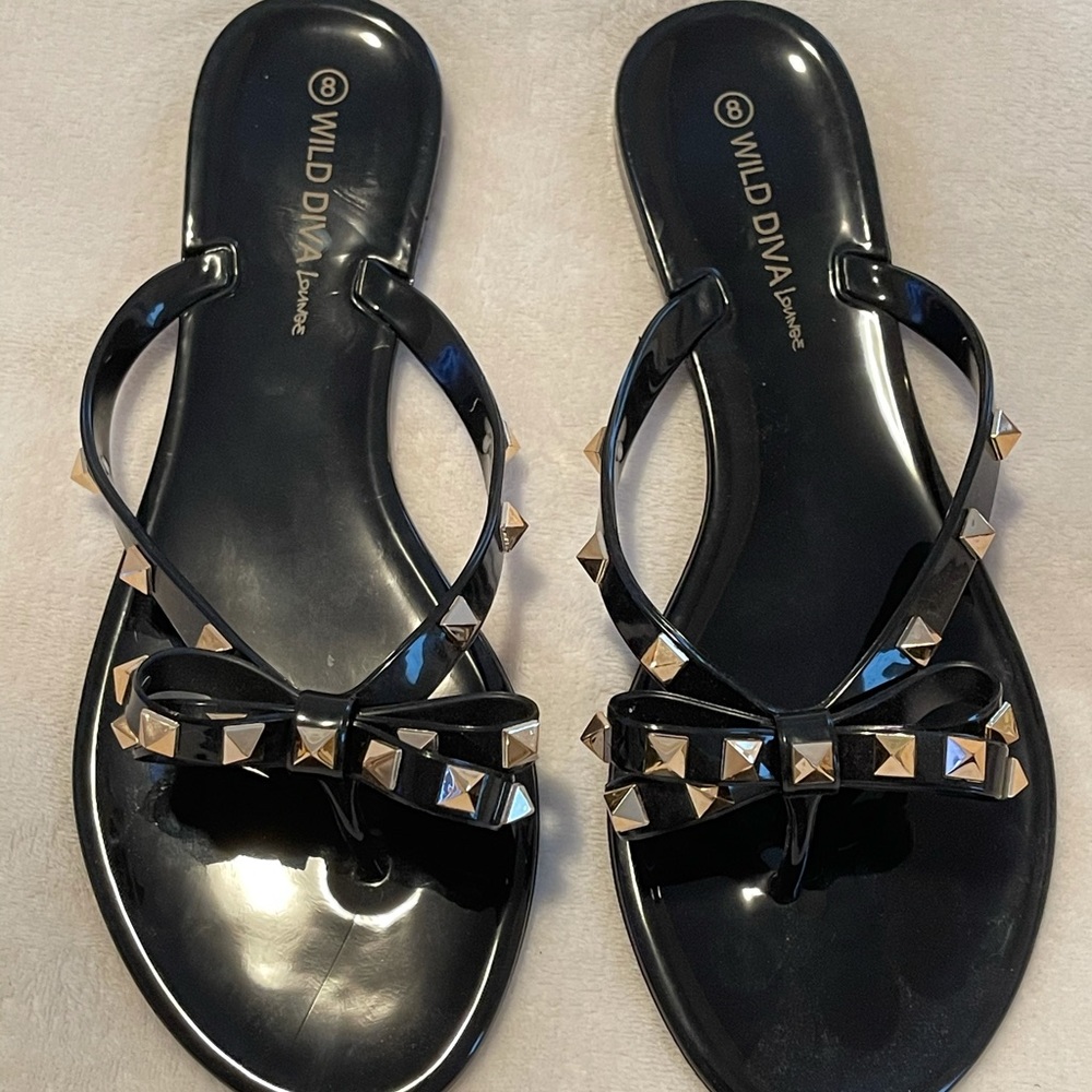 Black Jellie Sandals